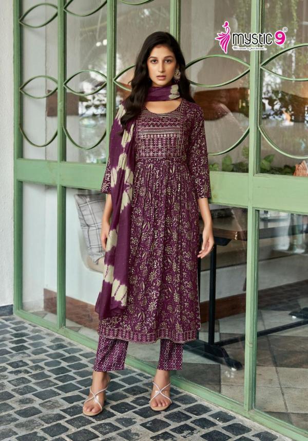 Mystic9 Sara Vol-11 – Nyra Cut Kurti With Pant & Dupatta